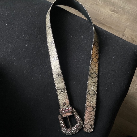 Bronze belt with bling buckle size L new - Picture 2 of 5